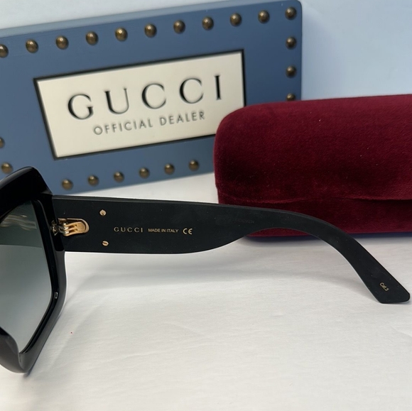 💯 - Authentic New Gucci sunglasses Urban GG0102S 001 - Picture 11 of 13